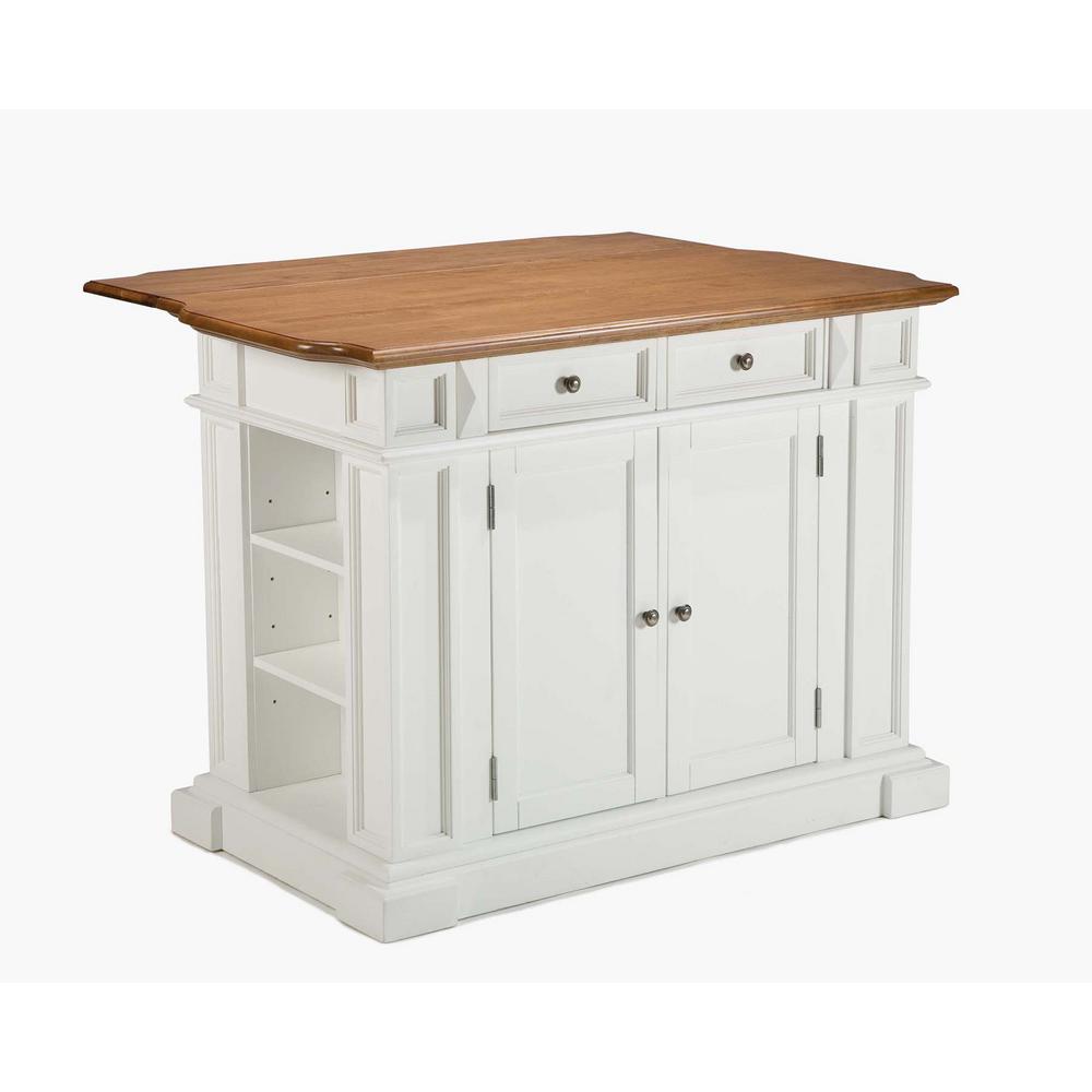 Homestyles Americana White Kitchen Island With Seating 5002 948
