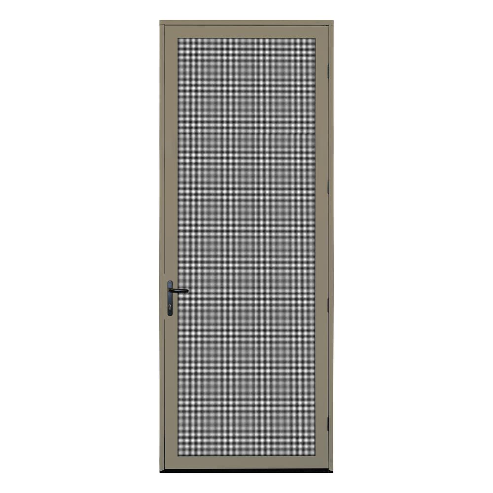 Unique Home Designs 36 In X 96 In Almond Surface Mount Right