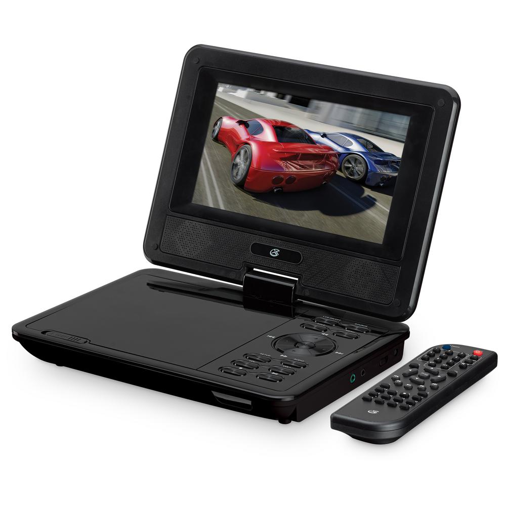 Gpx Portable 7 In Dvd Player With Remote Pd701b The Home Depot