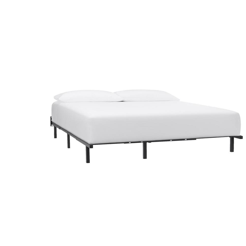 Beautyrest Adjustable Metal Bed Frame Bea 7079bsg The Home Depot Black Metal Bed Frame Adjustable For All Sizes 75 5 In W