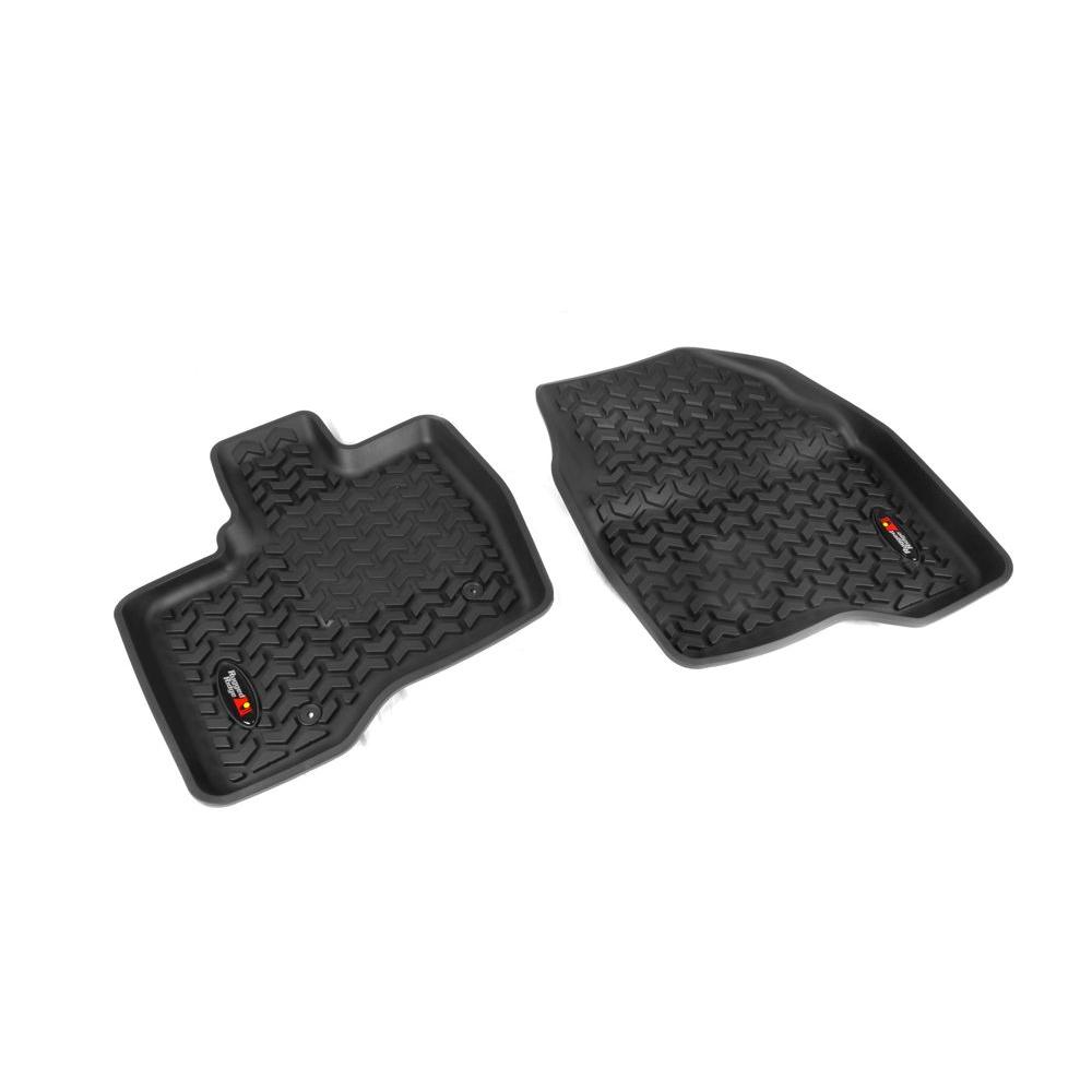 Rugged Ridge Floor Liner Front Pair Black 2011 2014 Ford Explorer