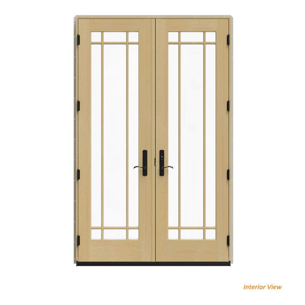 Tan 60 X 96 Left Hand Inswing Exterior Doors Windows W 4500 Desert Sand Clad Wood Left