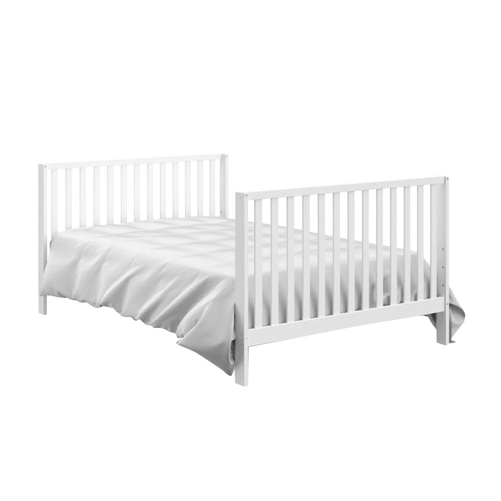 Storkcraft Storkcraft Orchard 5 In 1 Convertible Canopy Crib White