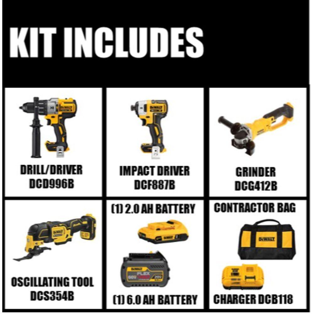 Dewalt 60v Max Flexvolt Power Tool Combo Kits Power Tools The Home Depot