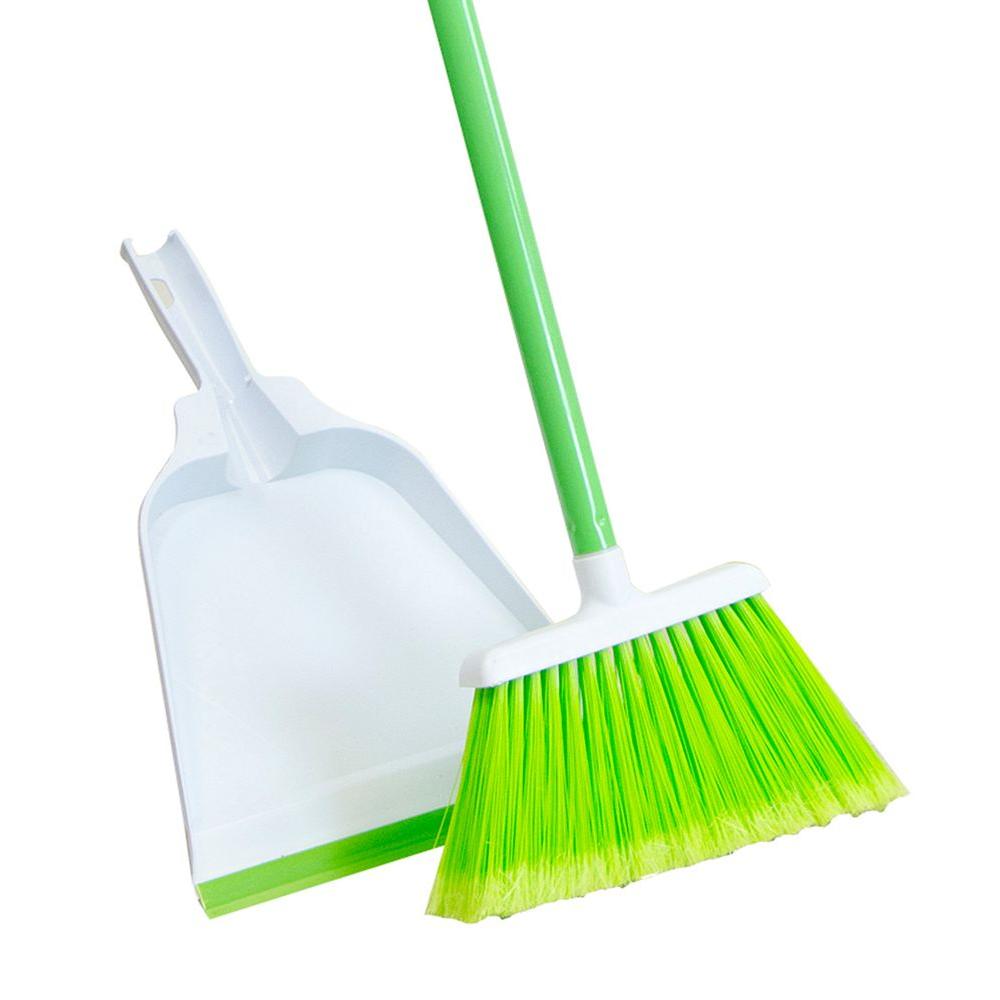 Lysol Upright Poly Broom and Dust Pan Set by Lysol
