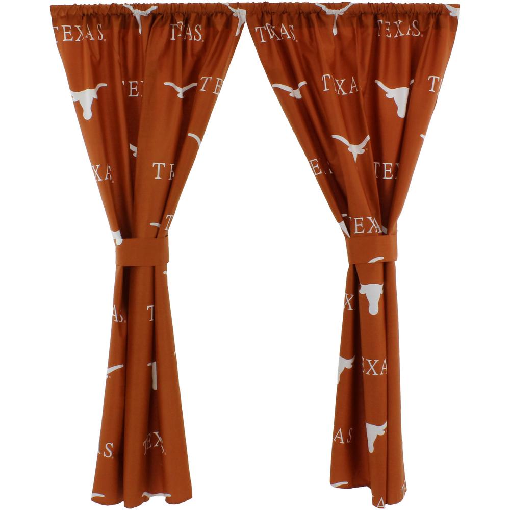 College Covers 42 In W X 63 In L Texas Longhorns Cotton With Tie