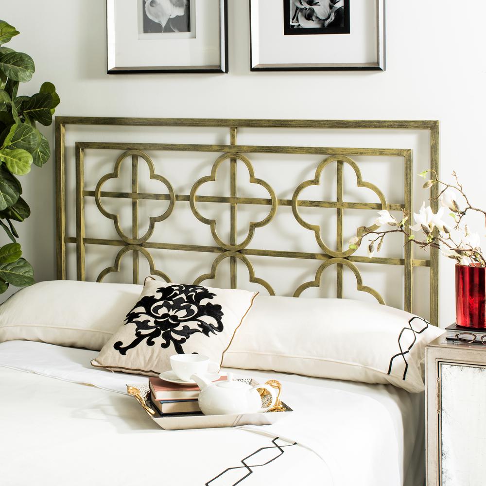 Safavieh Lucina French Silver Full Headboard Fox6215a F The Home Depot Lucina French Silver Full Headboard Safavieh