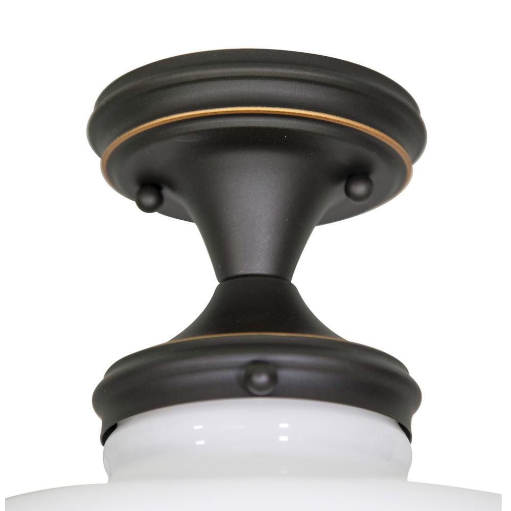 Design House Schoolhouse Oil Rubbed Bronze Ceiling Mount Light Oil Rubbed Bronze Ceiling Mount Light