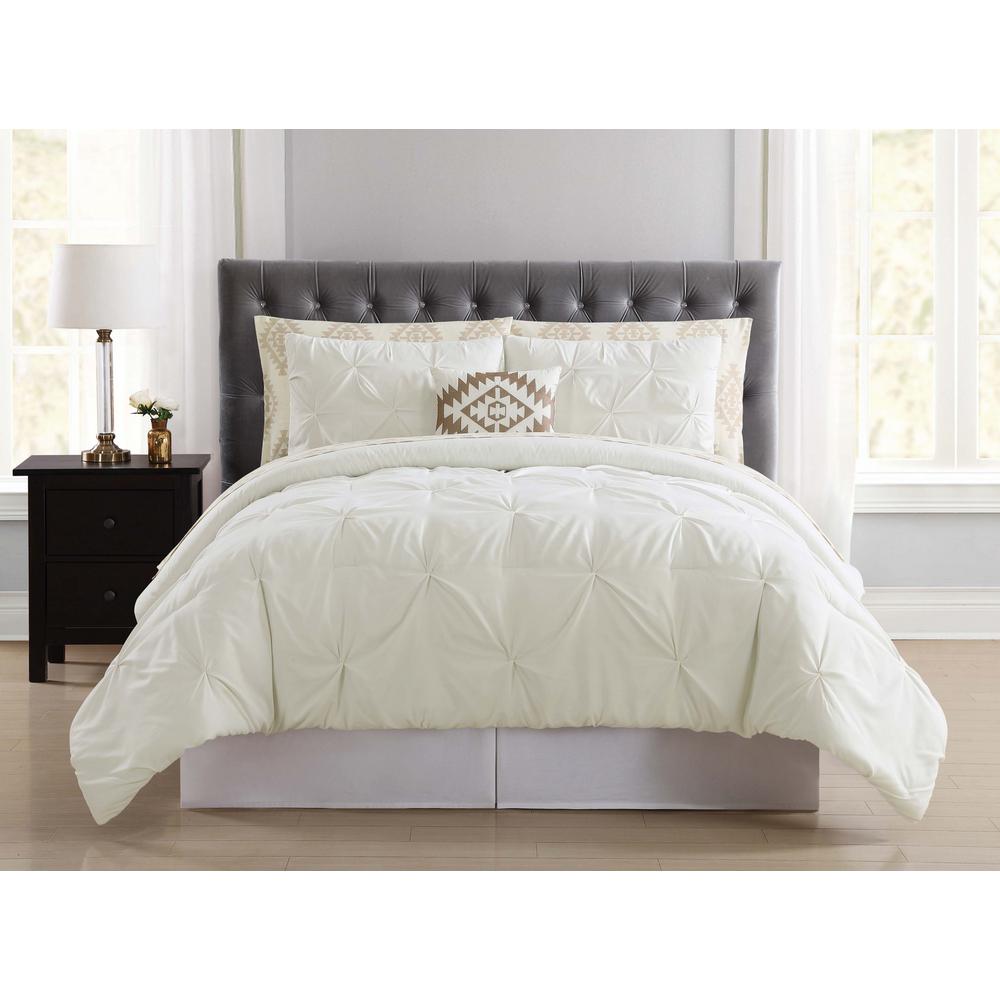 Truly Soft Pueblo Pleated Blush Queen Bed In A Bag Bib1969bsqpb 32 This Review Is From Pueblo Pleated Ivory Queen Bed In A Bag