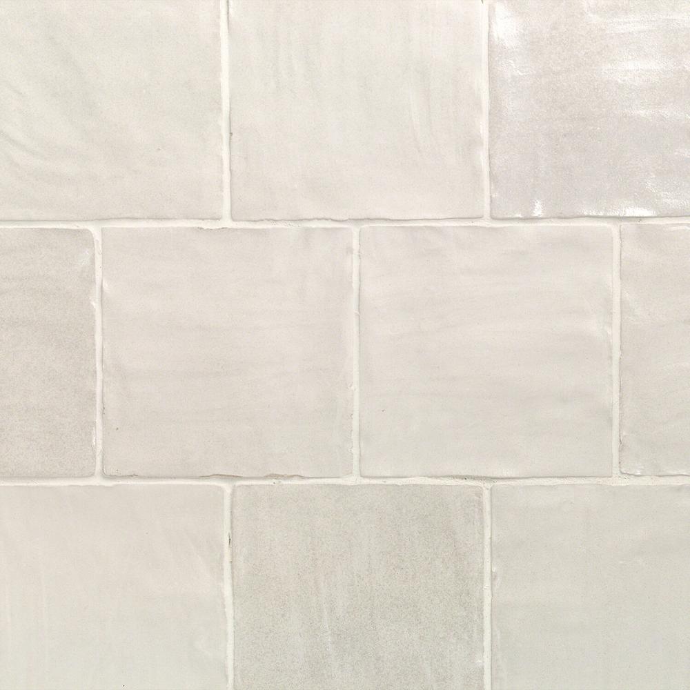 Ivy Hill Tile Amagansett White 4 in. x 4 in. 9mm Satin Ceramic Wall
