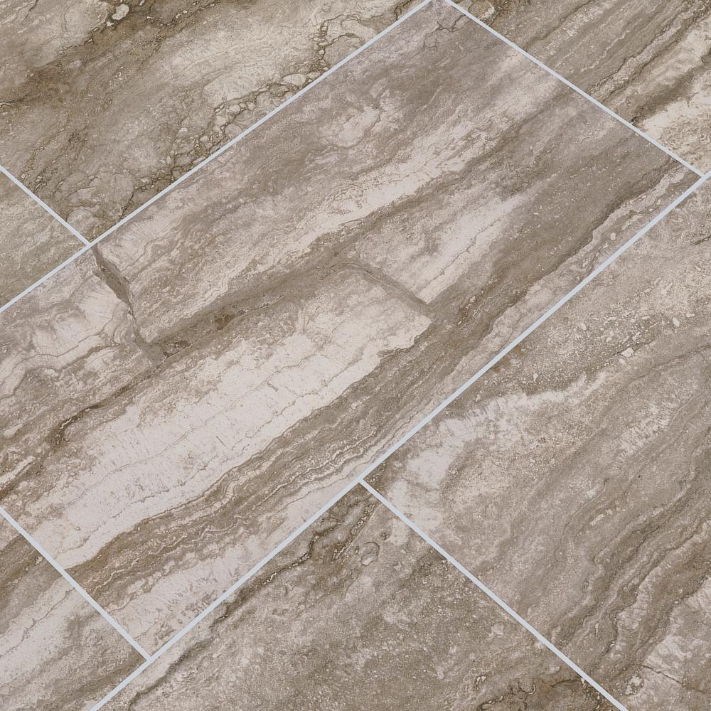 8 Square Feet 12 in x 12 in Gray MS International AMZ-M-00241 Pietra BERNINI CAMO 2X4 Mosaic Polished Porcelain Mesh