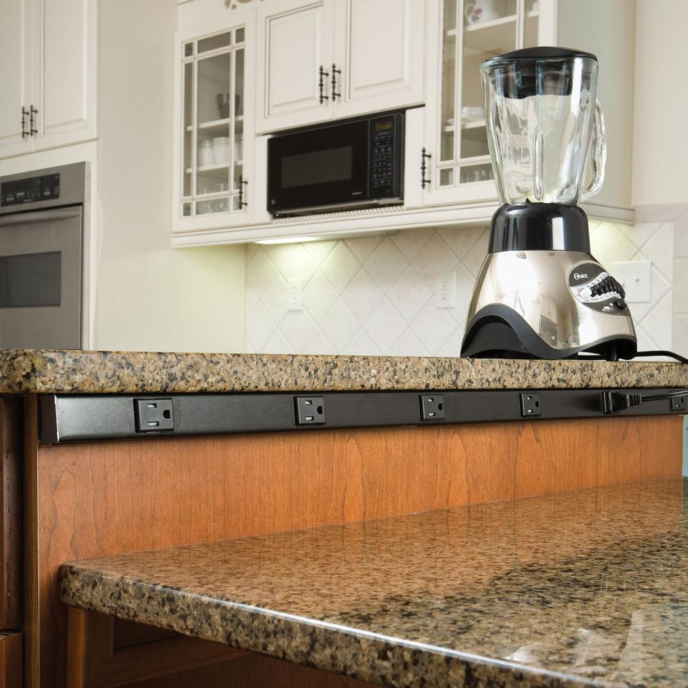 Legrand Wiremold Plugmold 3 Ft 6 Outlet Hardwire Power Strip With