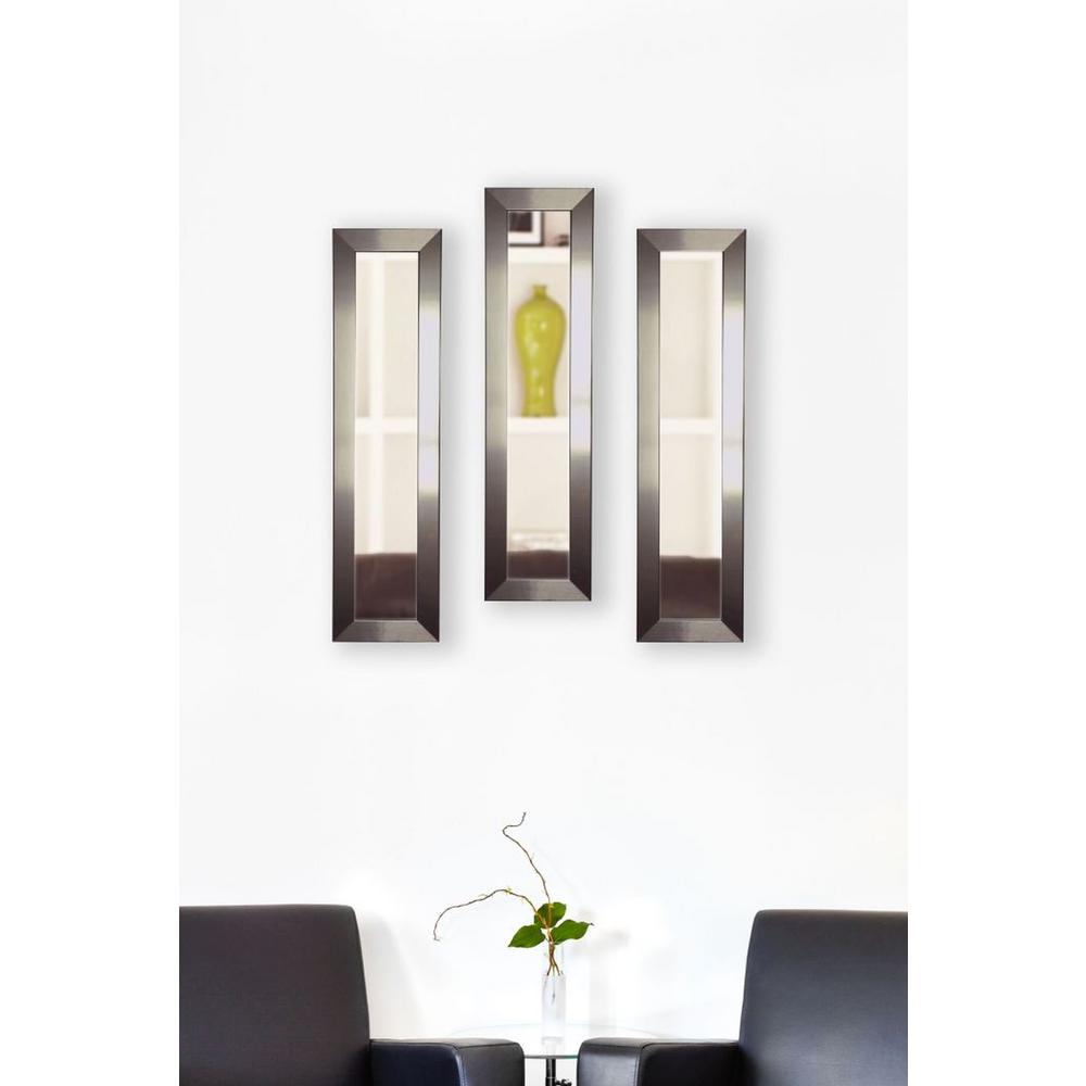 16 in. x 16 in. Silver Petite Square Vanity Wall MirrorS002S The Home Depot