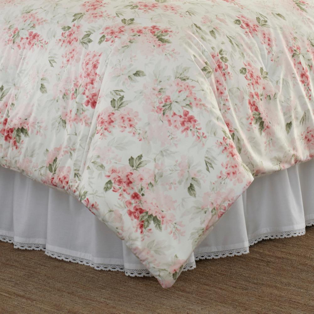 Laura Ashley Wisteria 3 Piece Pink Fl Plush Microfiber King Comforter Set Ushsa51125350 The Home Depot - Wisteria Bedding Set Laura Ashley Wisteria 3 Piece Pink Fl Plush Microfiber King Comforter Set Ushsa51125350 The Home Depot - Wisteria Bedding Set