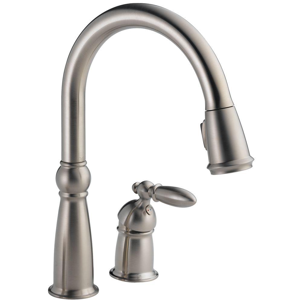 Stainless Delta Pull Down Faucets 955 Ss Dst 64 1000 