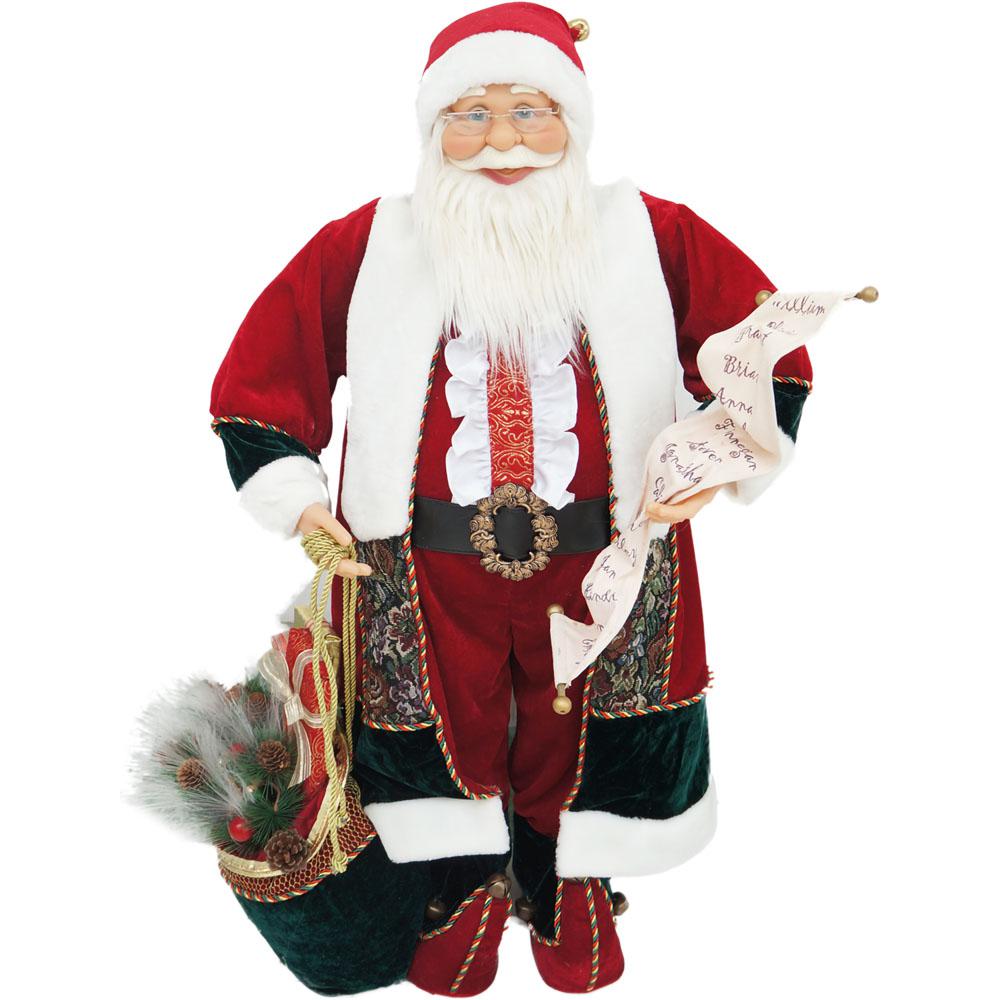 fraser hill farm 36 in christmas music and motion santa with list home depot christmas day