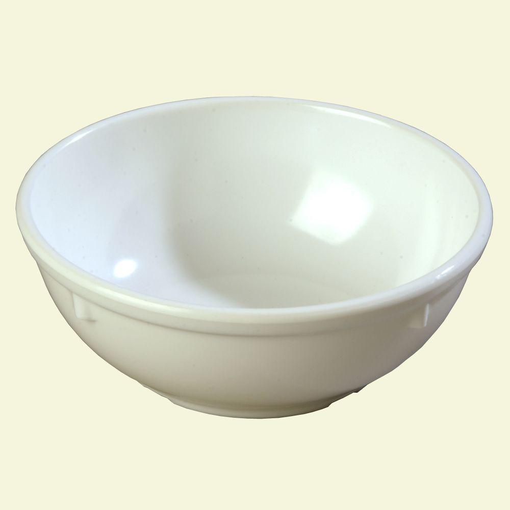 Carlisle 16 oz. Melamine Nappy Bowl in White (Case of 48) 4352002 The