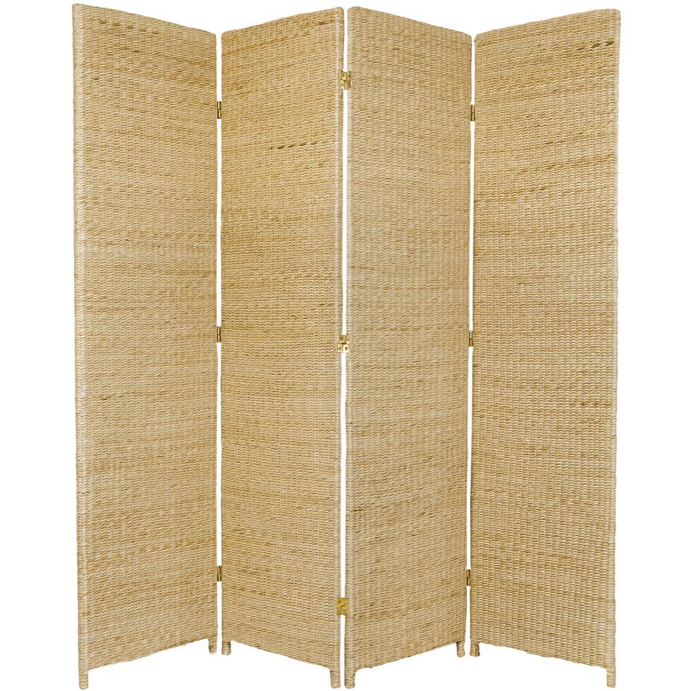 6 ft. Natural 4Panel Room DividerFBRUSHSCR4PNAT The Home Depot
