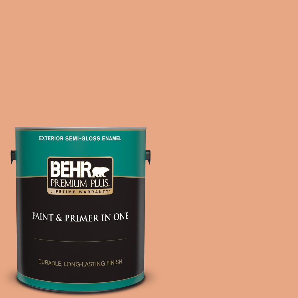 BEHR PREMIUM PLUS 1 gal. 240D4 Ceramic Glaze SemiGloss Enamel