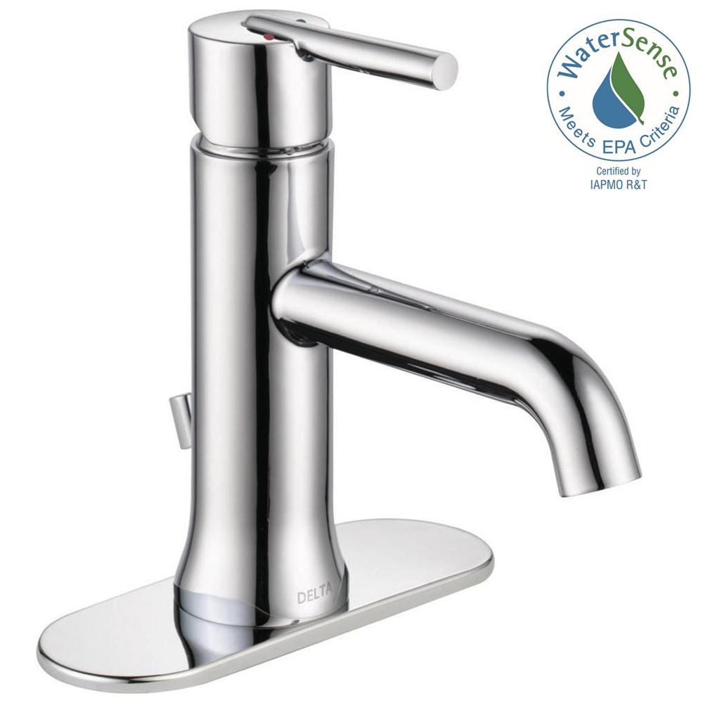 Bathroom Faucets Delta delta trinsic single hole single-handle bathroom faucet with metal Bathroom Faucets Delta delta trinsic single hole single-handle bathroom faucet with metal