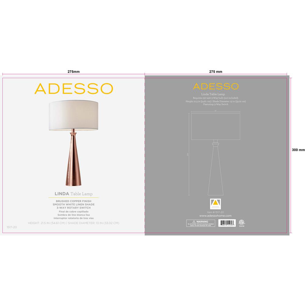 adesso linda table lamp
