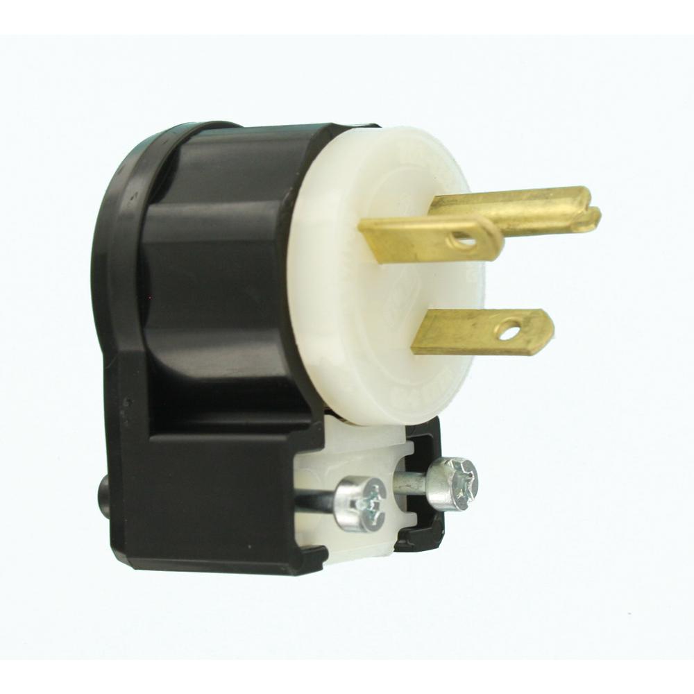 125 Volt Straight Blade Plug Leviton 5366-C 20 Amp Industrial Grade,