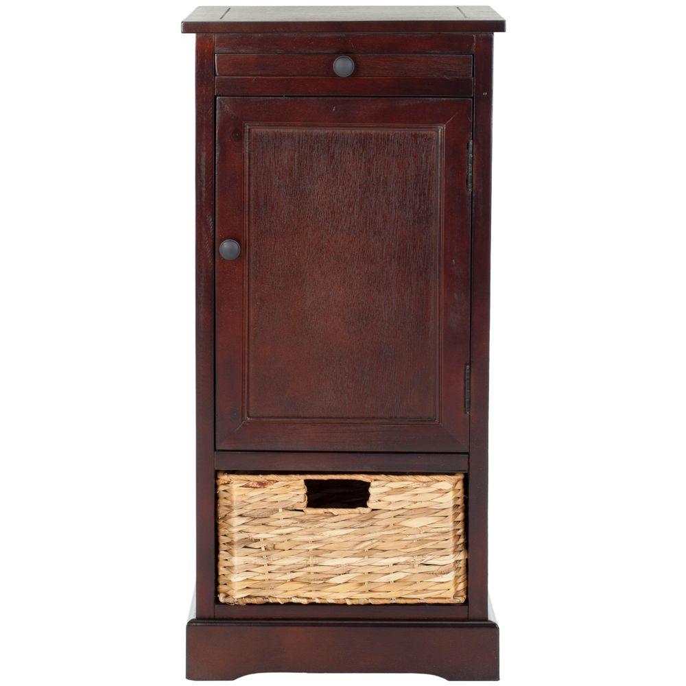 Safavieh Raven Dark Cherry Storage End Table Amh5703d The