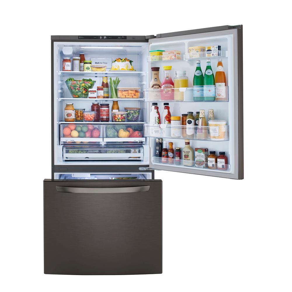 33 Inch Wide Black Stainless Steel Refrigerators Appliances The