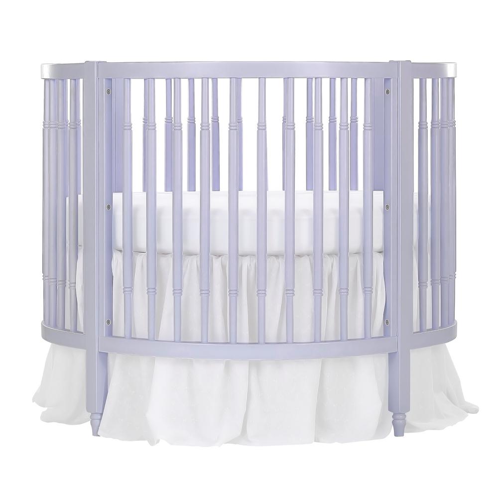 purple mattress crib
