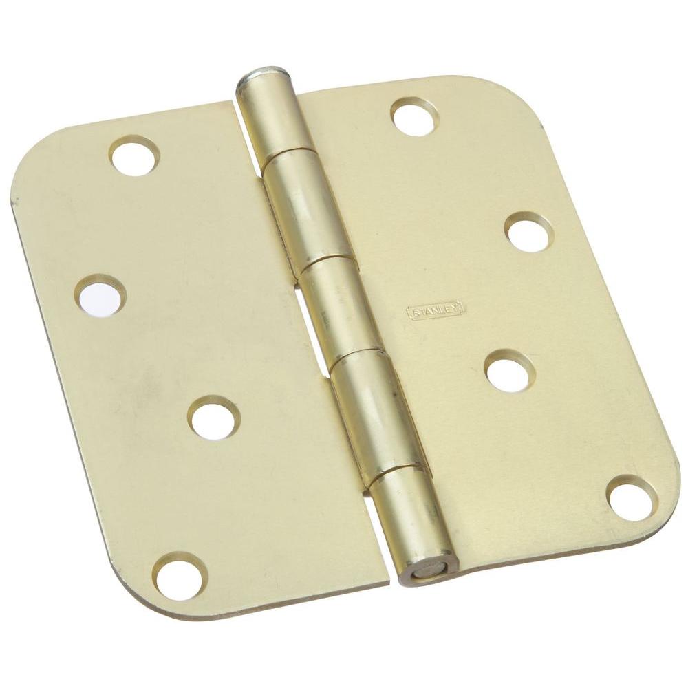 StanleyNational Hardware 4 in. x 4 in. 5/8 in. Radius Satin Brass