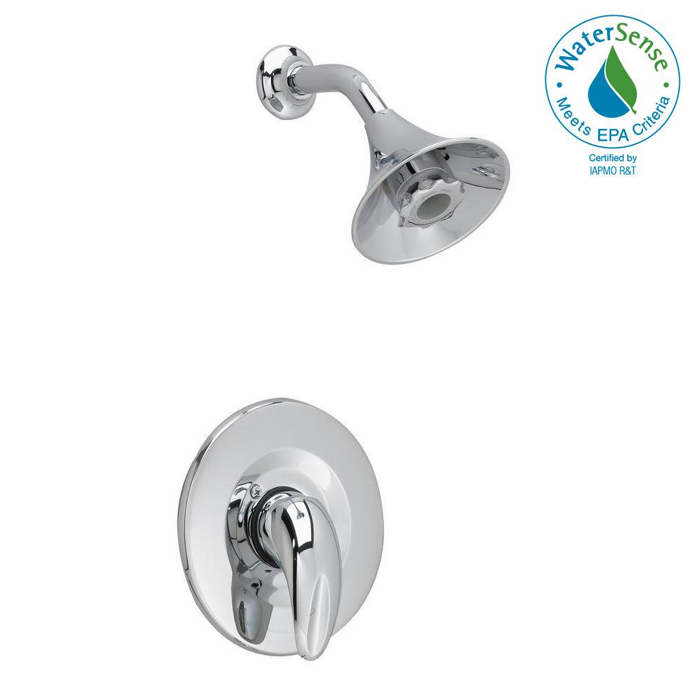 American Standard Reliant 3 1 Handle Shower Faucet Trim Kit With Reliant 3 1 Handle Shower Faucet Trim Kit With Flowise Water Saving Showerhead In Polished Chrome Valve Not Included