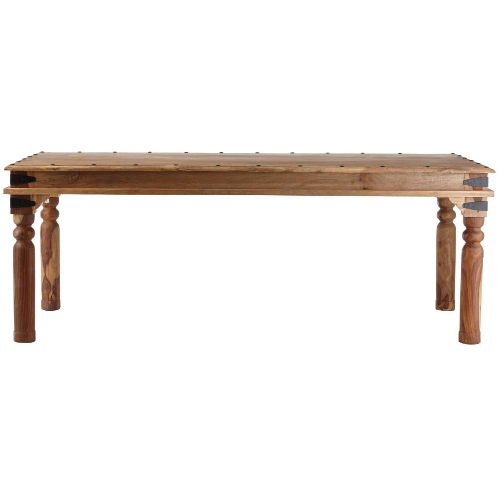 Home Decorators Collection Fields Weathered Brown Dining Table 9690500820 The Home Depot