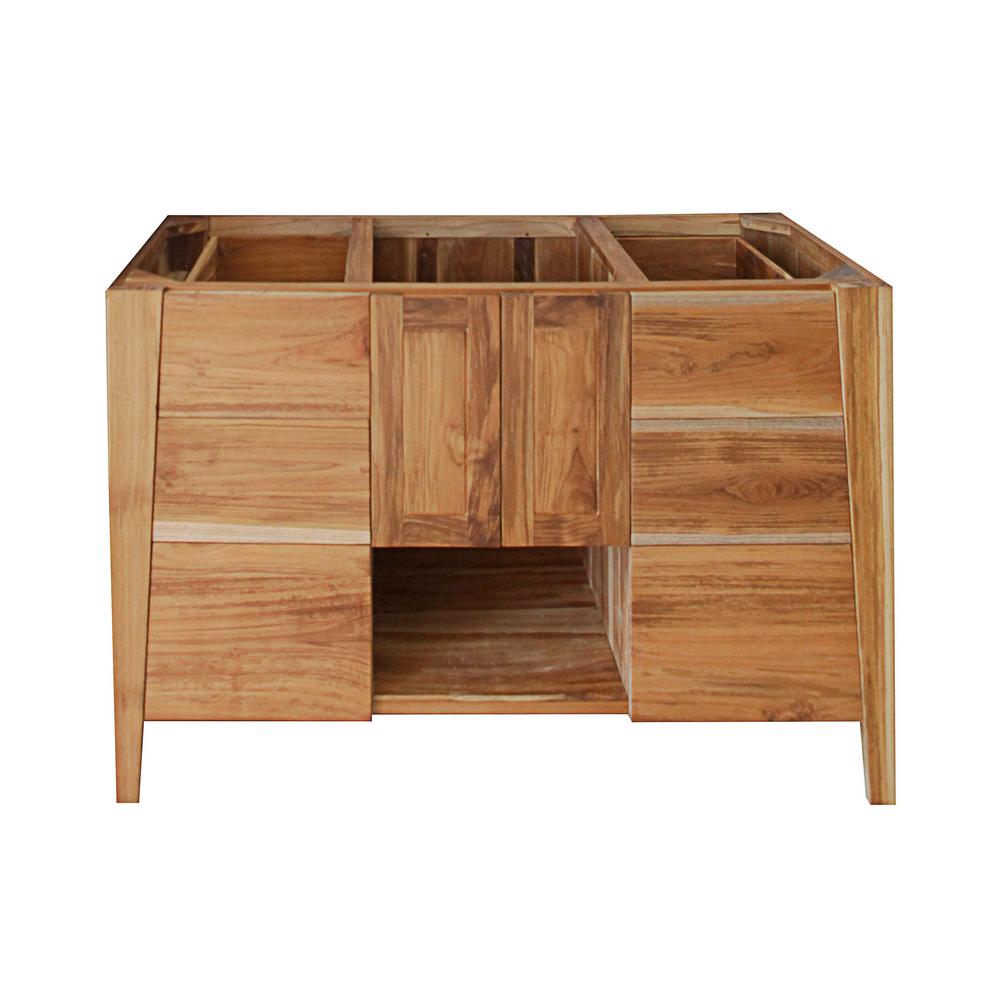 Ecodecors Significado 48 In L Teak Vanity Cabinet Only In Natural Teak St Bt 48 1 The Home Depot