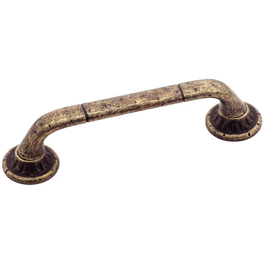 Amerock Ambrosia 3-3/4 in. (96 mm) Center Weathered Brass Cabinet Pull ...