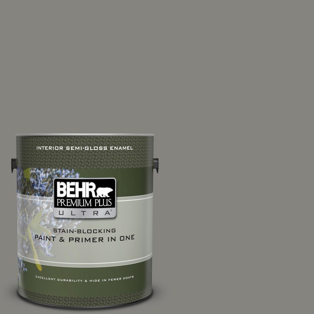 BEHR Premium Plus Ultra 1 gal. PPU2407 Barnwood Gray SemiGloss