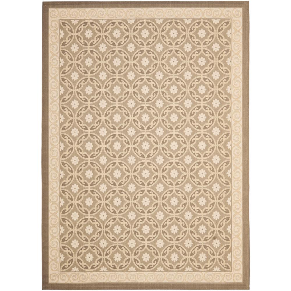 Safavieh Courtyard Beige 8 Ft X 11 Indoor Outdoor Area Rug