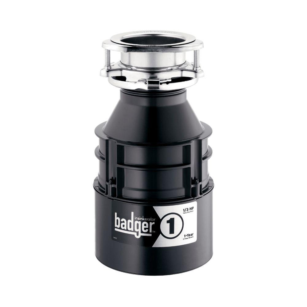 InSinkErator 1/3 HP Badger 1 Continuous Feed Garbage Disposal