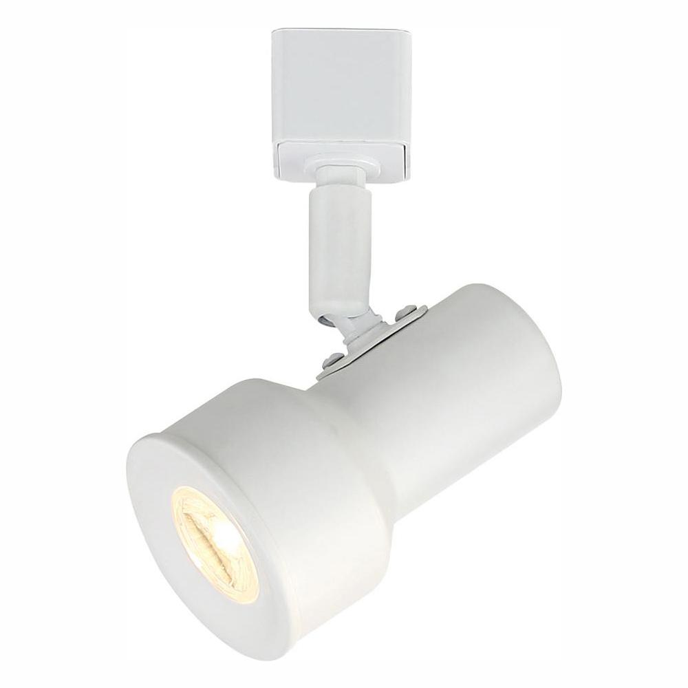 Envirolite Small Solid White Step Cylinder Integrated Led Track Envirolite Small Solid White Step Cylinder Integrated Led Track Lighting Head