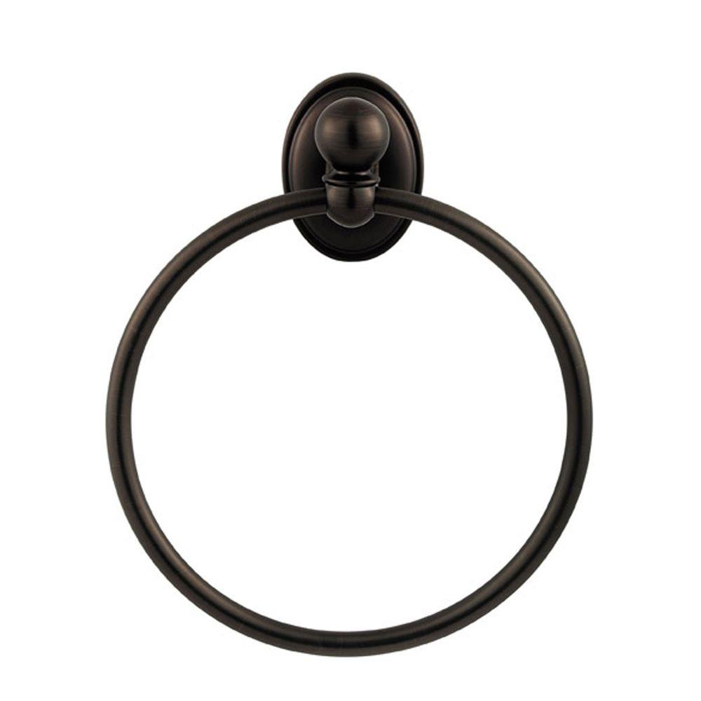 Baldwin Champlain Towel Ring in Bronze3864.112 The Home Depot