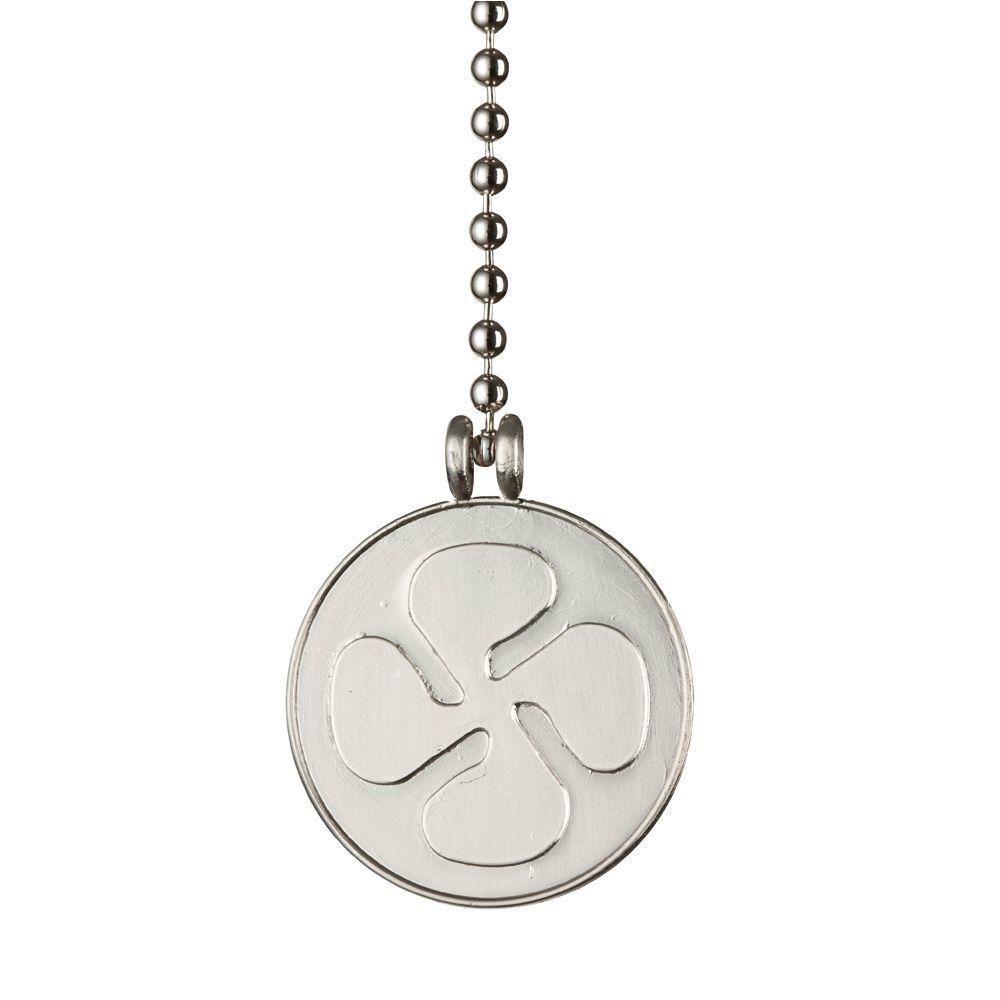 Commercial Electric 12 In Brushed Nickel Fan Pull Chain