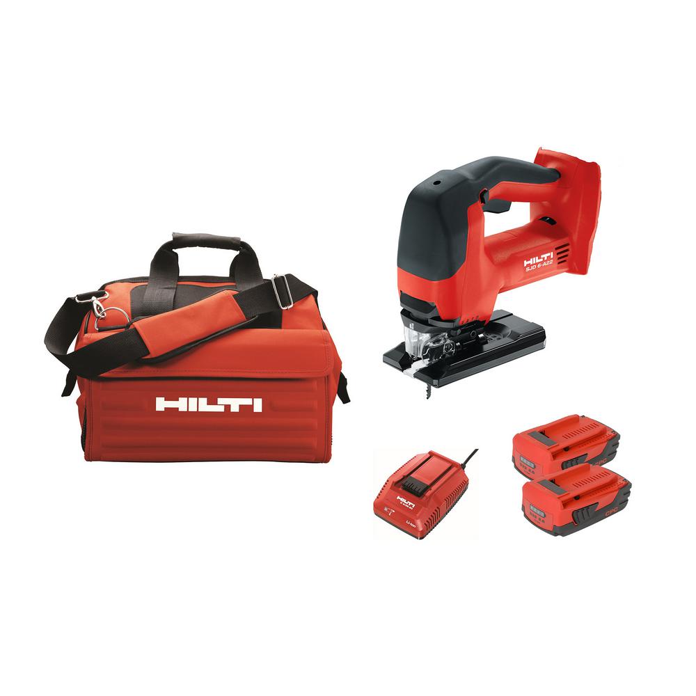 Hilti 22Volt SJD 6A Keyless Cordless Variable Speed Orbital Jig Saw
