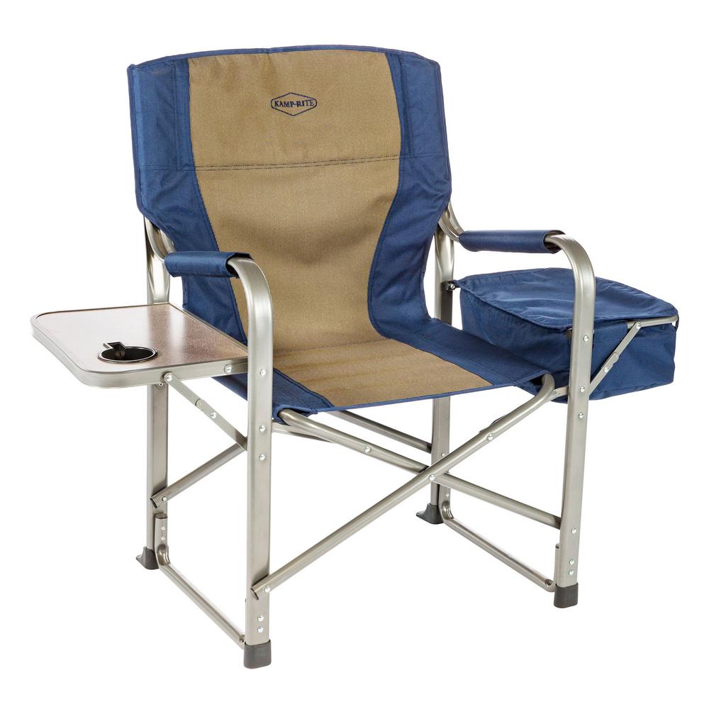 lawn chair with table attached