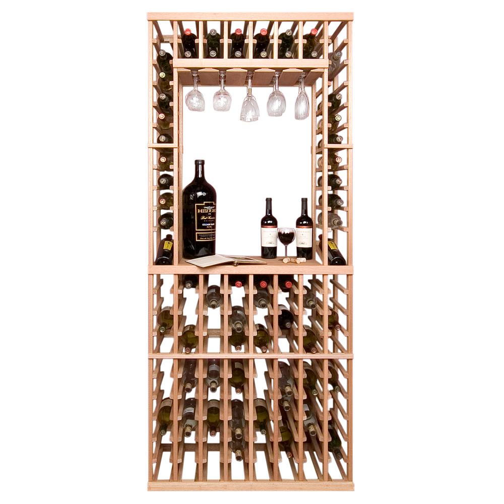 Vinotemp 114Bottle Pine Floor Wine RackAPPIBTSTG7 The Home Depot