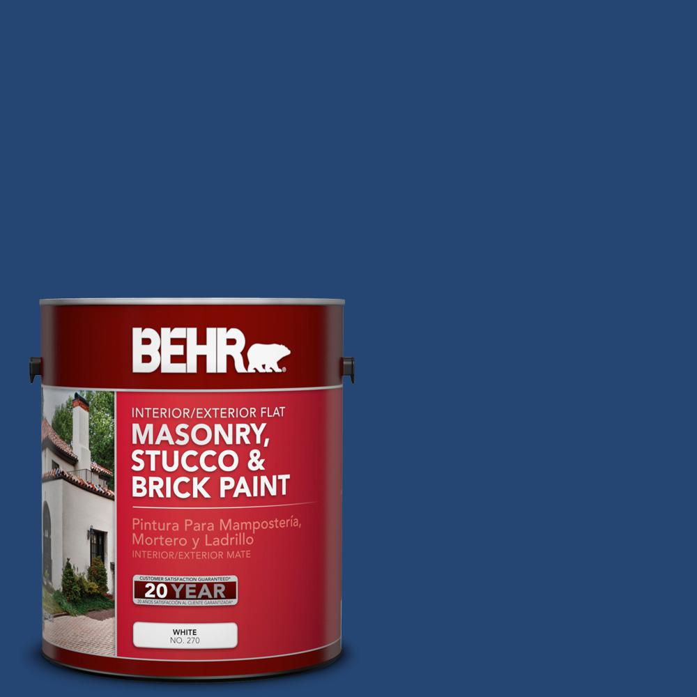 Blues Masonry Brick Stucco Paint Exterior The Home Depot S H 580 Navy Blue Flat Interior Exterior Masonry Stucco