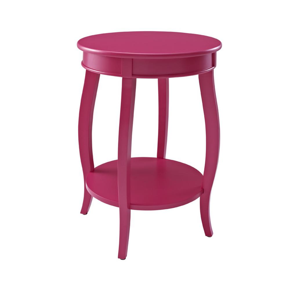 Powell Company Bubblegum Round Table With Shelf 142 350