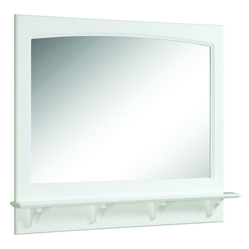 Framed Design House Bathroom Mirrors Bath The Home Depot W Framed Wall Mirror With Shelf In