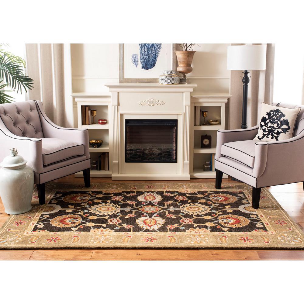 Safavieh Anatolia Black Green 8 Ft X 10 Ft Area Rug An561c 8