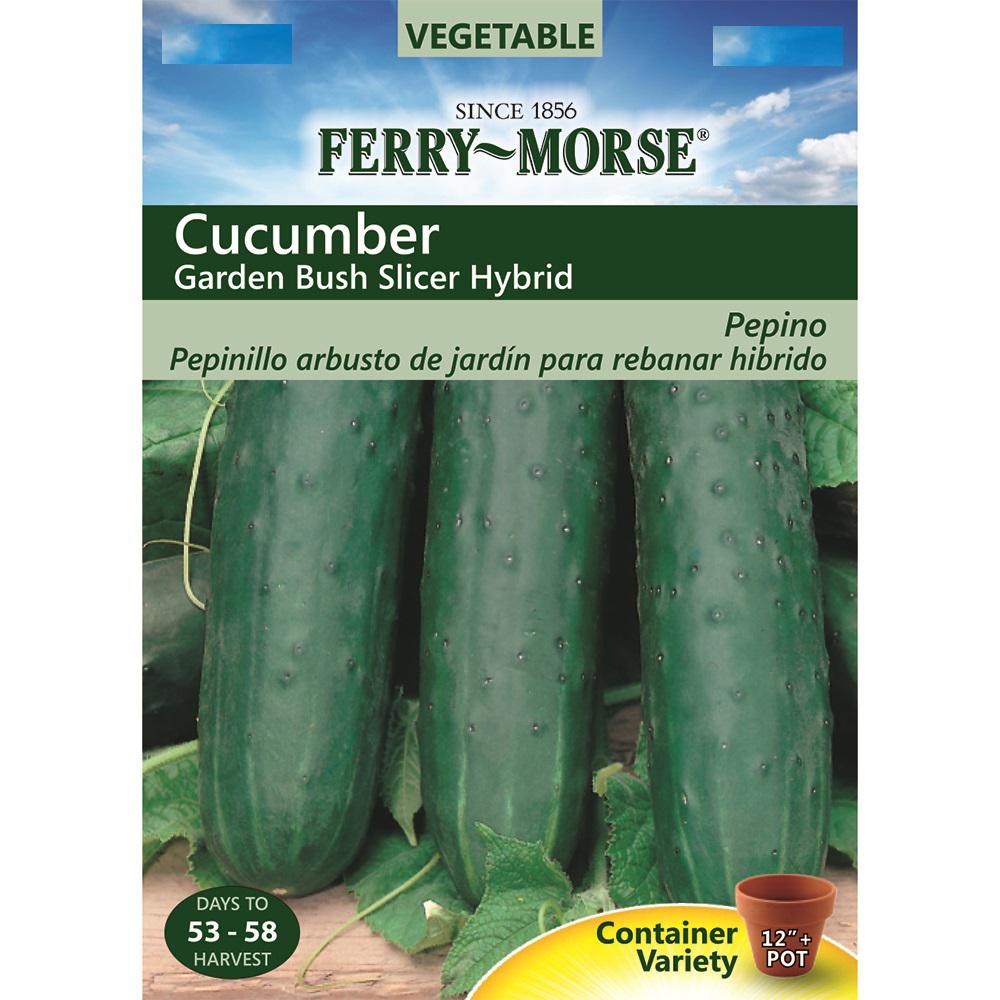 FerryMorse Cucumber Garden Bush Slicer Hybrid Seed9514 The Home Depot
