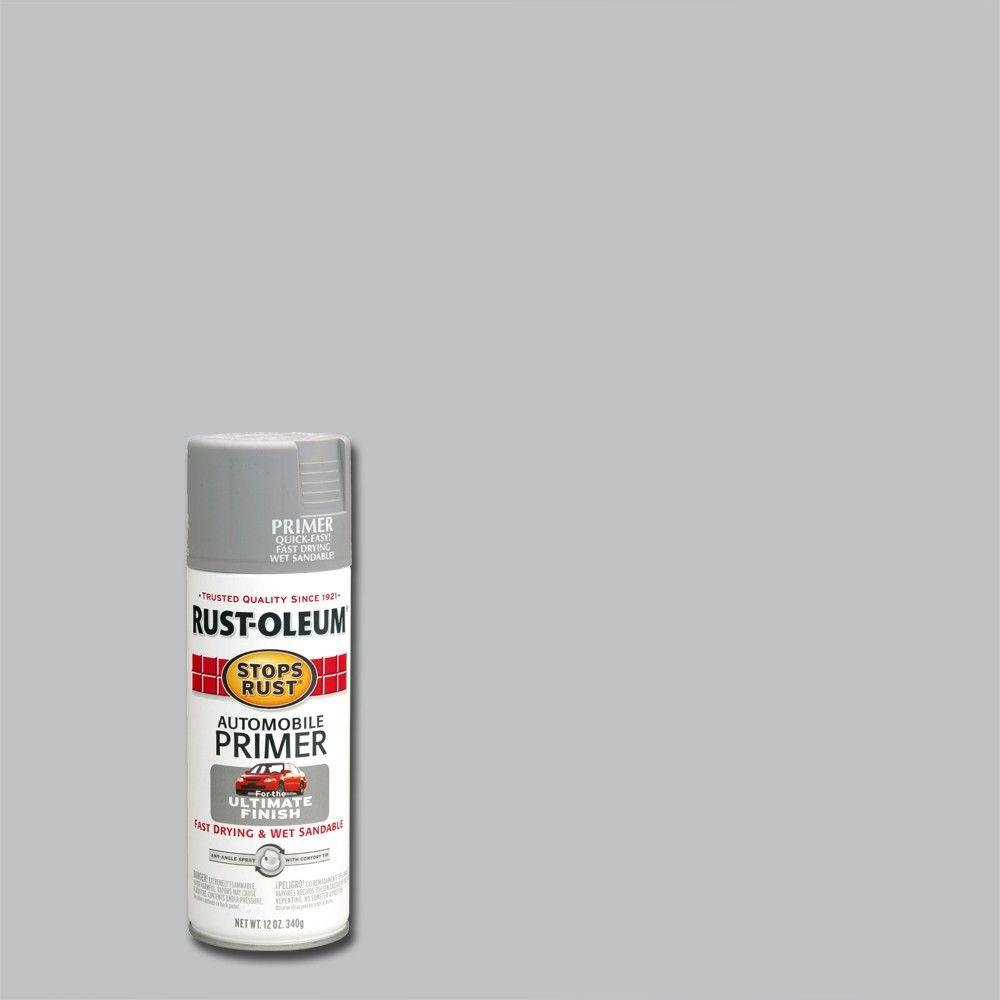 PRIMER SPRAY 12Oz Flat Light Gray Automotive Preventative Mineral Car