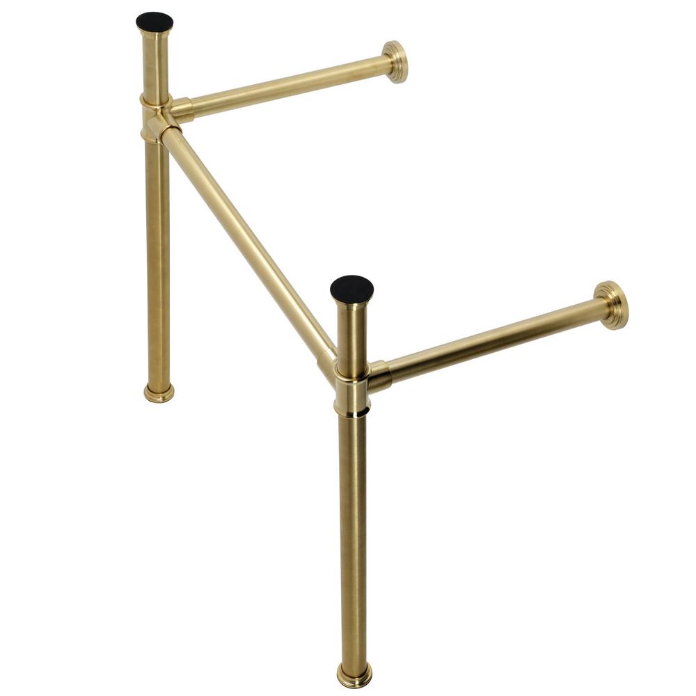 Kingston Brass Imperial Stainless Steel Console Sink Legs in Brushed BrassHVPB33087 The Home